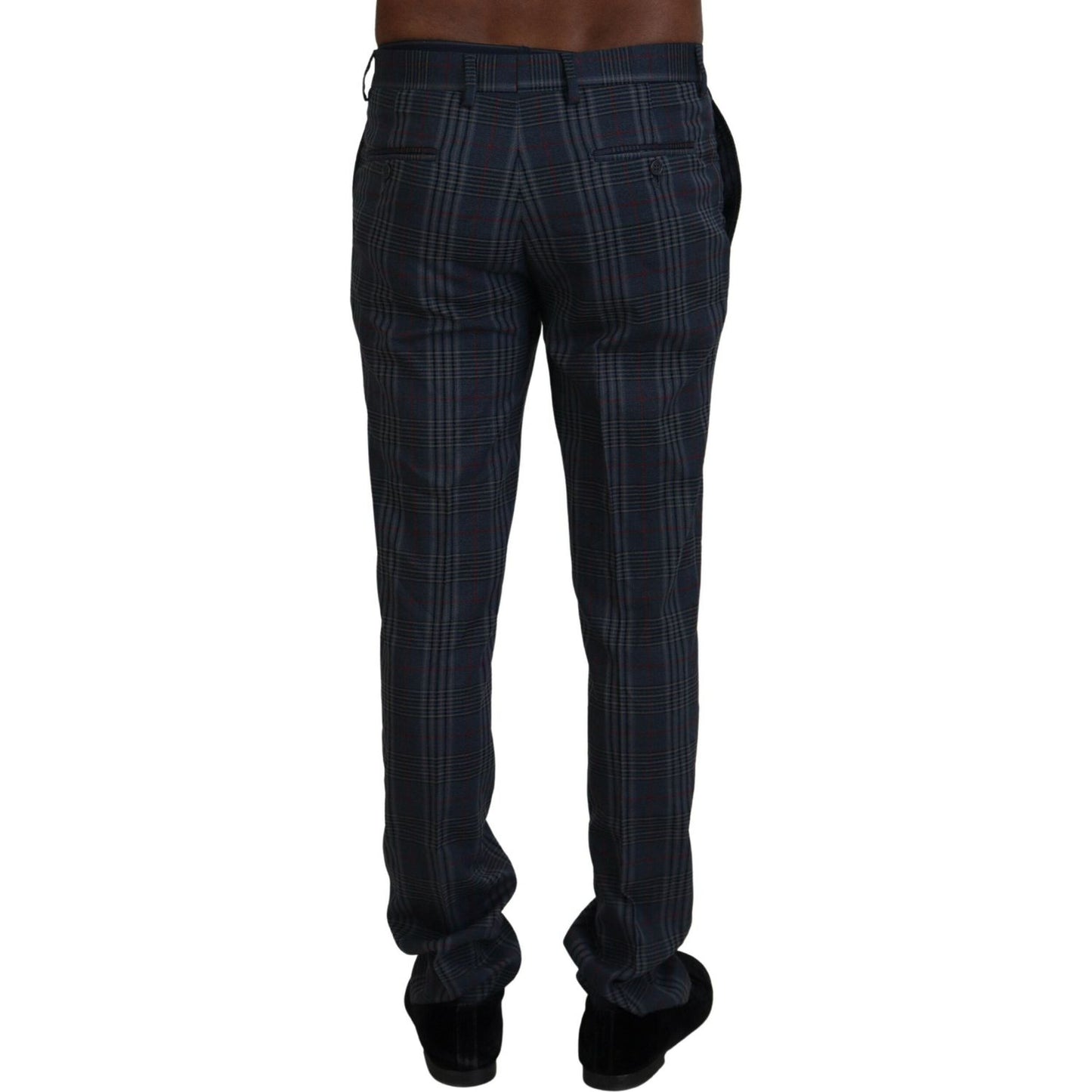 BENCIVENGA Elegant Multicolor Pure Wool Trousers BENCIVENGA Black