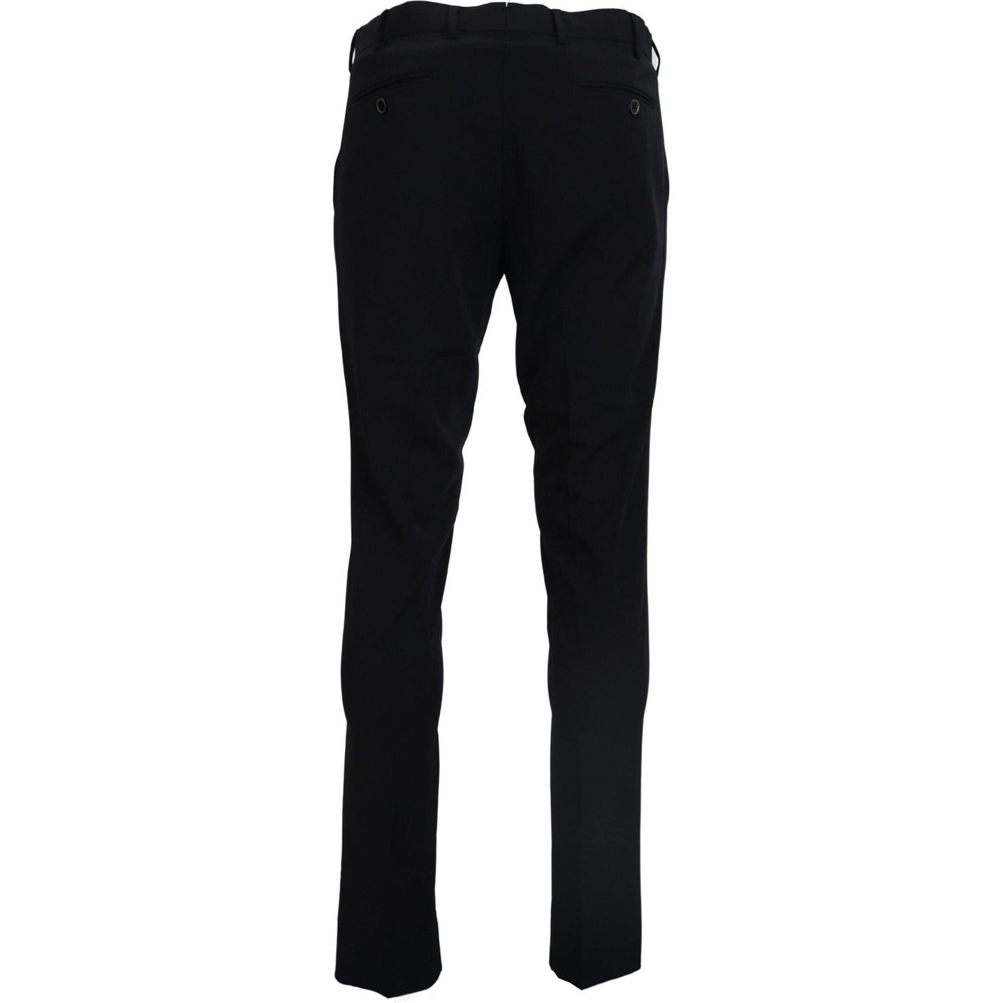 Domenico Tagliente Elegant Black Italian Dress Pants Domenico Tagliente Black