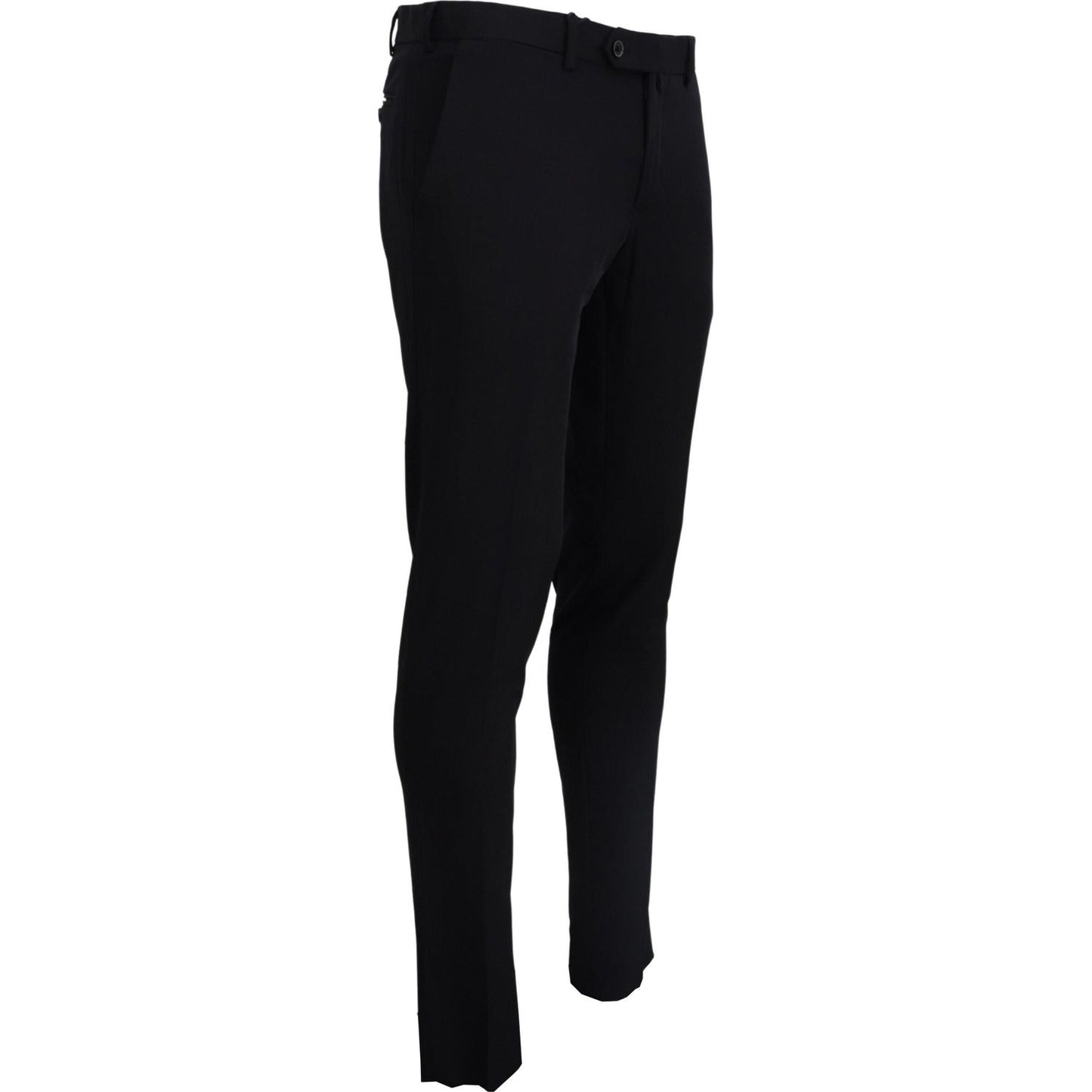 Domenico Tagliente Elegant Black Italian Dress Pants Domenico Tagliente Black
