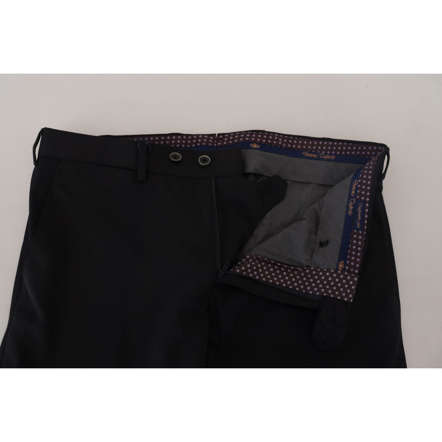 Domenico Tagliente Elegant Black Italian Dress Pants Domenico Tagliente Black