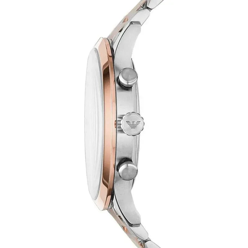 Emporio Armani Elegant Two-Tone Timepiece for Men Emporio Armani Light Gray