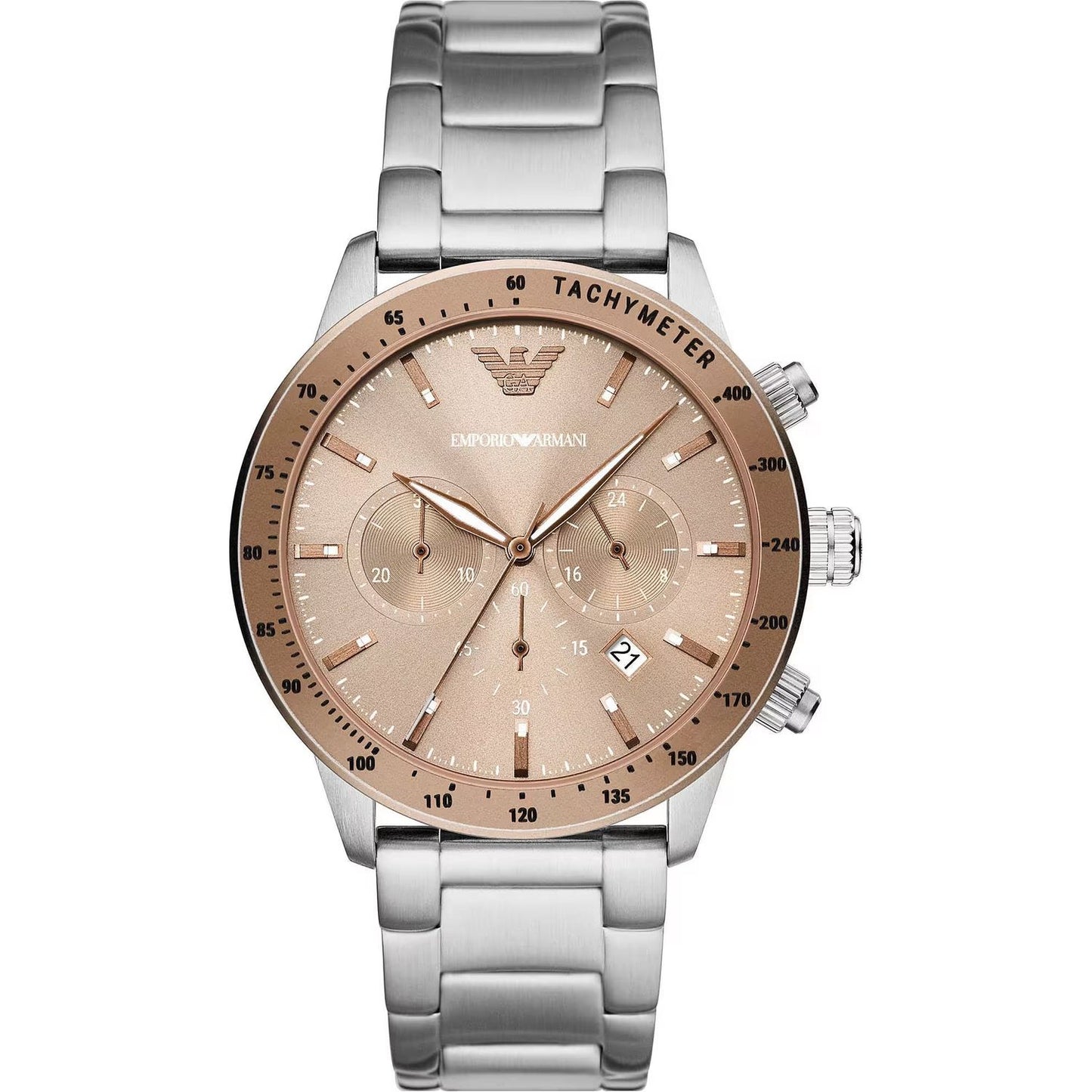 Emporio Armani Classic Chronograph Steel Men's Watch Emporio Armani Dark Gray