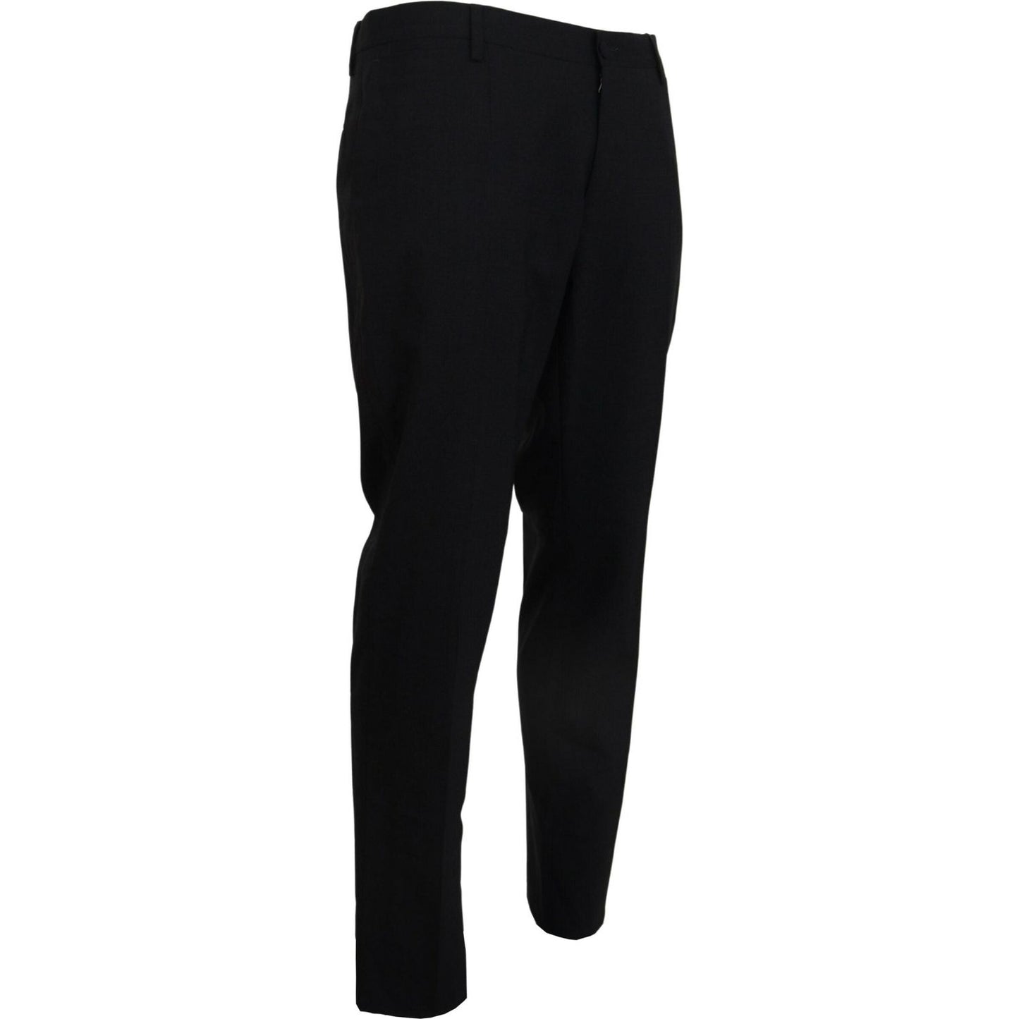 Dolce & Gabbana Elegant Slim Fit Dress Pants Dolce & Gabbana Black