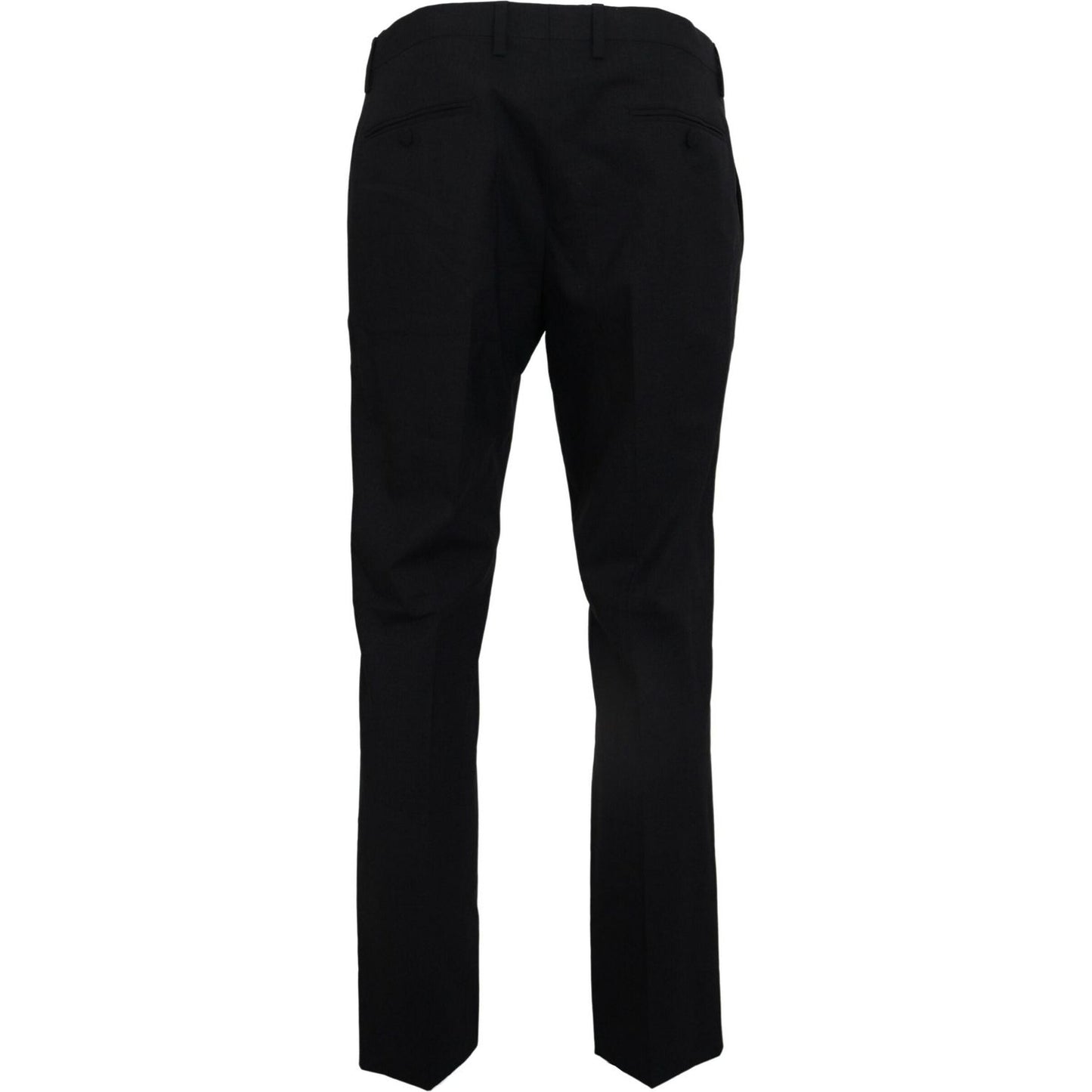 Dolce & Gabbana Elegant Slim Fit Dress Pants Dolce & Gabbana Black