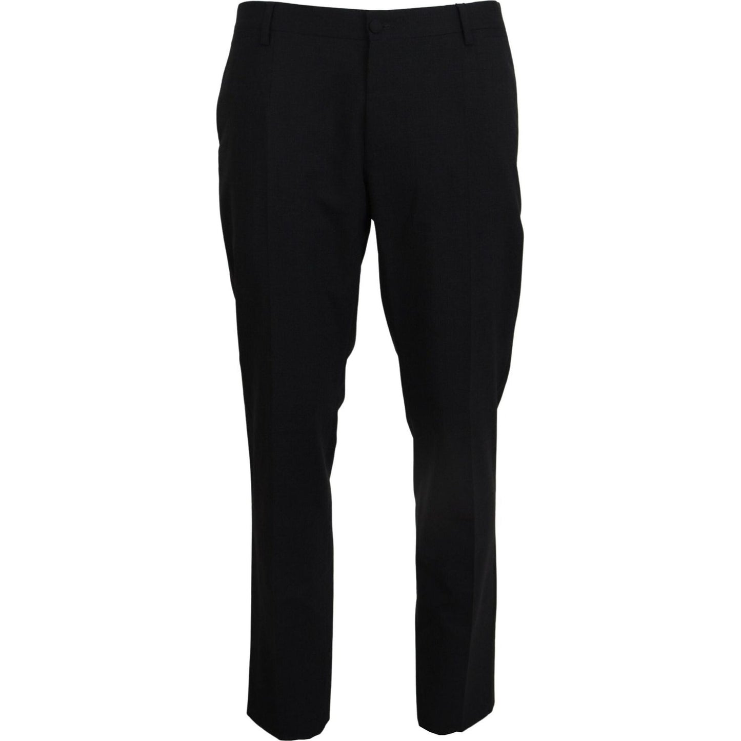 Dolce & Gabbana Elegant Slim Fit Dress Pants Dolce & Gabbana Black