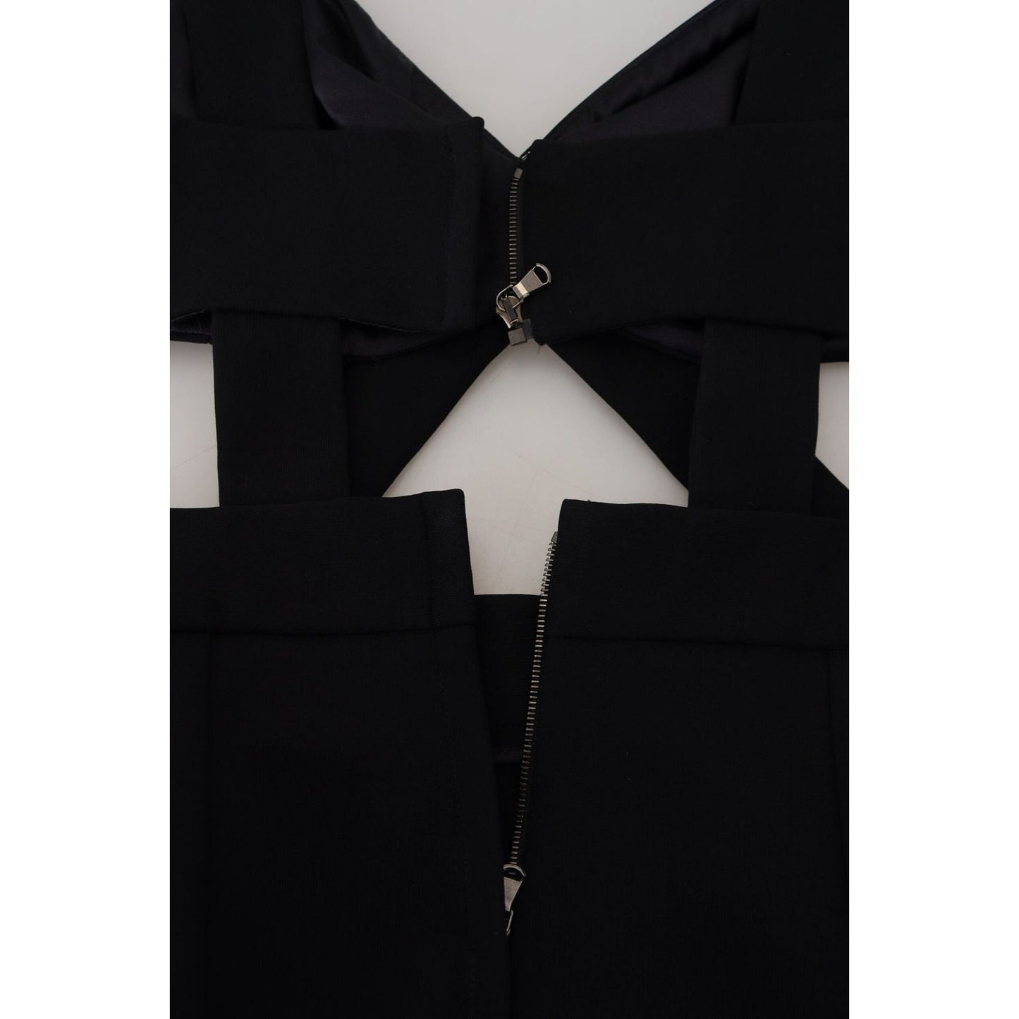 Dolce & Gabbana Elegant Black Midi Sheath Dress Dolce & Gabbana Black