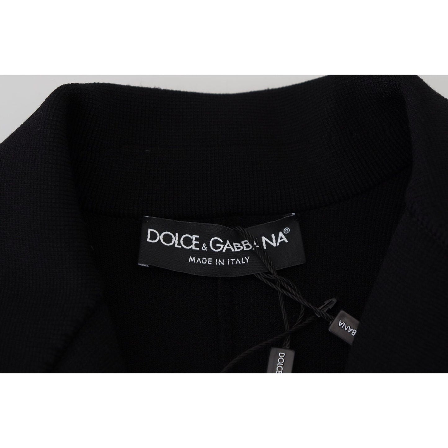 Dolce & Gabbana Elegant Black Long Sleeve Jacket Dolce & Gabbana Black