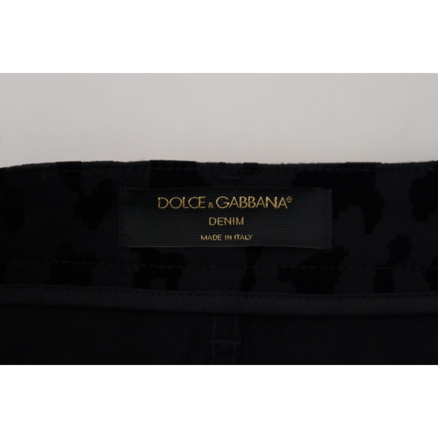 Dolce & Gabbana Elegant High Waist Denim Hot Pants Shorts Dolce & Gabbana Black