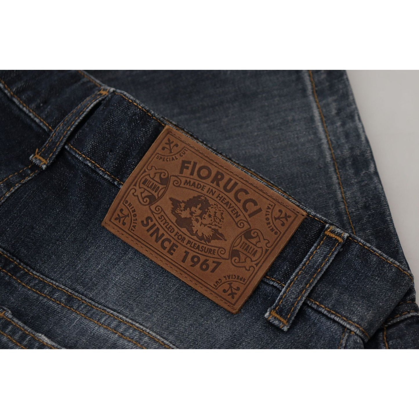 Fiorucci Chic Mid Waist Dark Blue Denim Skirt Fiorucci Dark Slate Gray