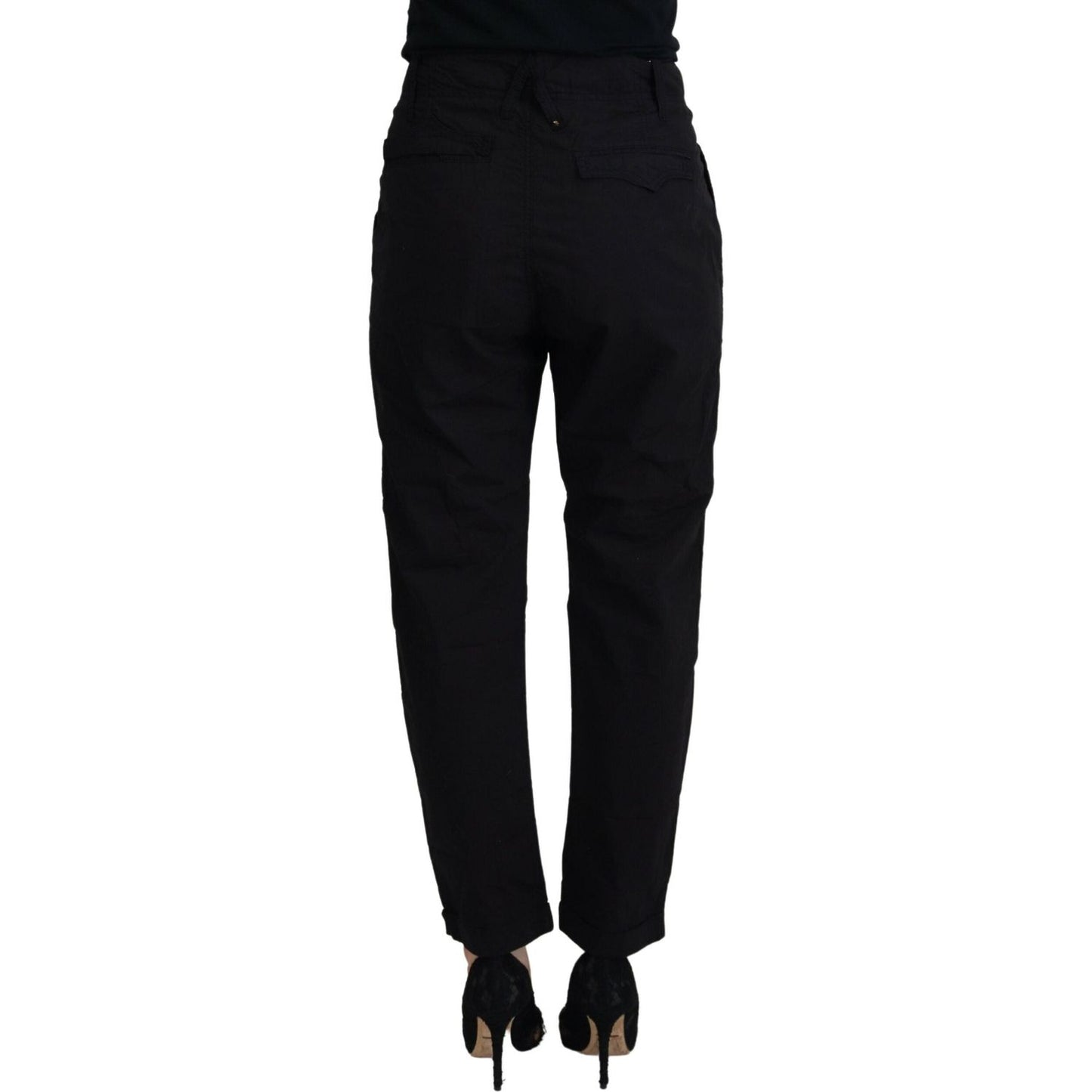 CYCLE Chic Tapered Black Cotton Pants CYCLE Black
