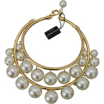 Dolce & Gabbana Dolce & Gabbana Elegant Faux Pearl Embellished Gold Choker SMY101066 1728,67345645728,Dolce & Gabbana,Jewelry,Necklaces - Women - Jewelry,New with tags,White,Women,Women - Jewelry