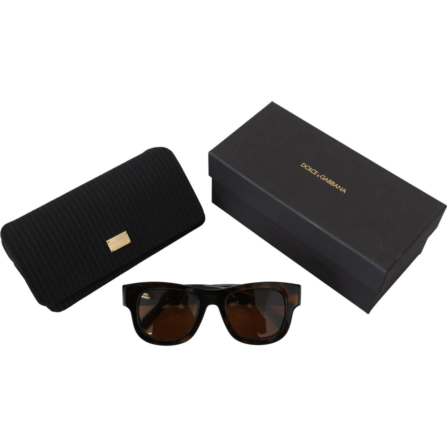 Dolce & Gabbana Chic Brown Acetate Sunglasses Dolce & Gabbana Dark Slate Gray