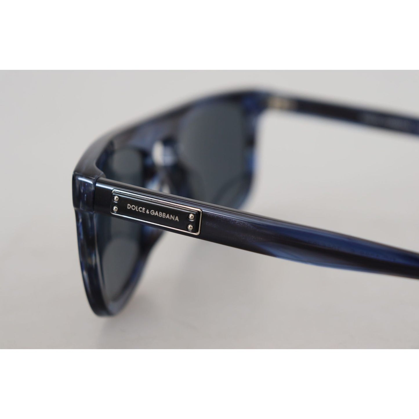 Dolce & Gabbana Elegant Blue Acetate Sunglasses Dolce & Gabbana Gray