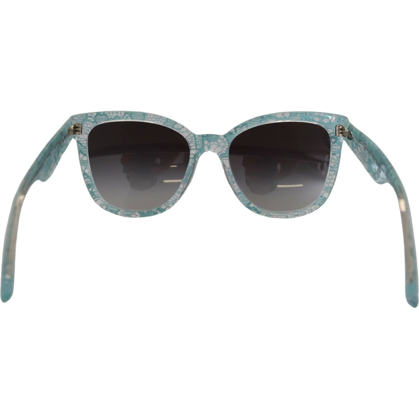 Dolce & Gabbana Elegant Blue Lace Detail Sunglasses Dolce & Gabbana Slate Gray
