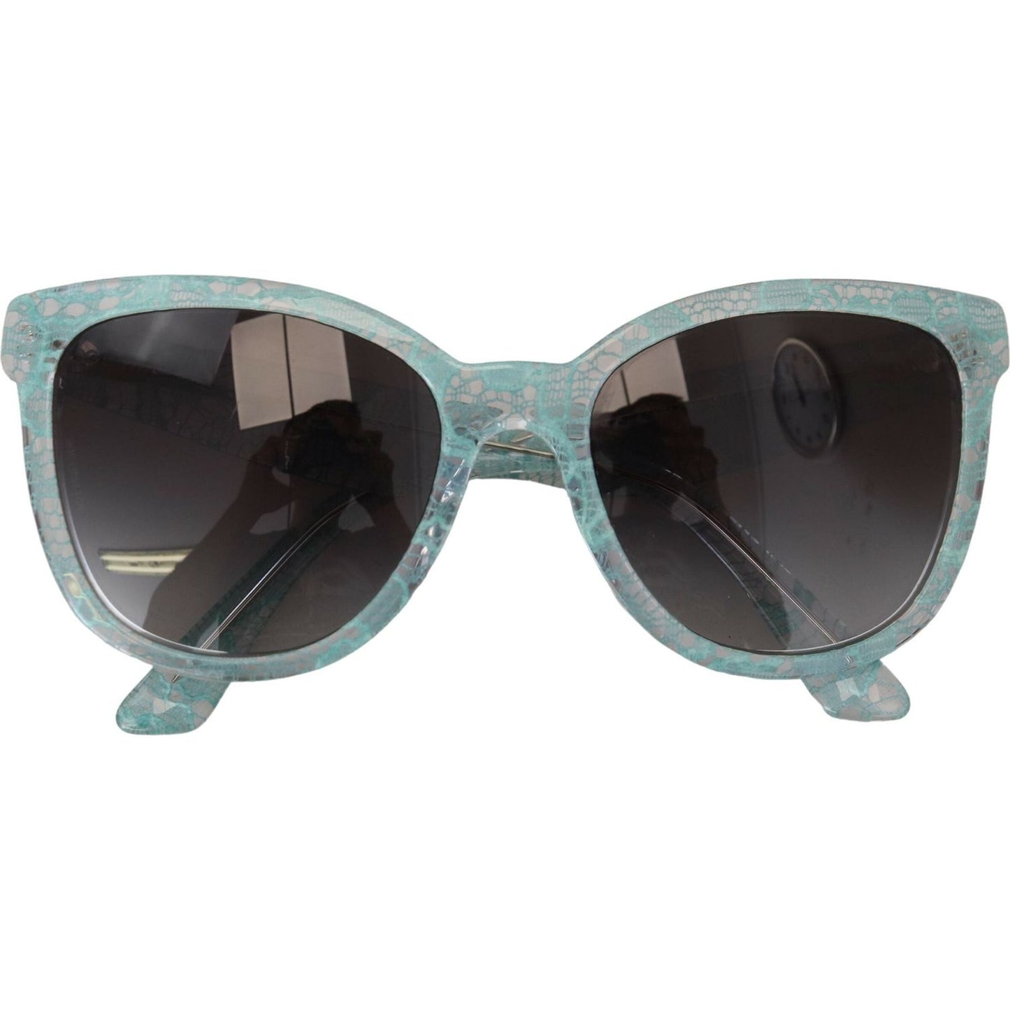 Dolce & Gabbana Elegant Blue Lace Detail Sunglasses Dolce & Gabbana Dark Slate Gray
