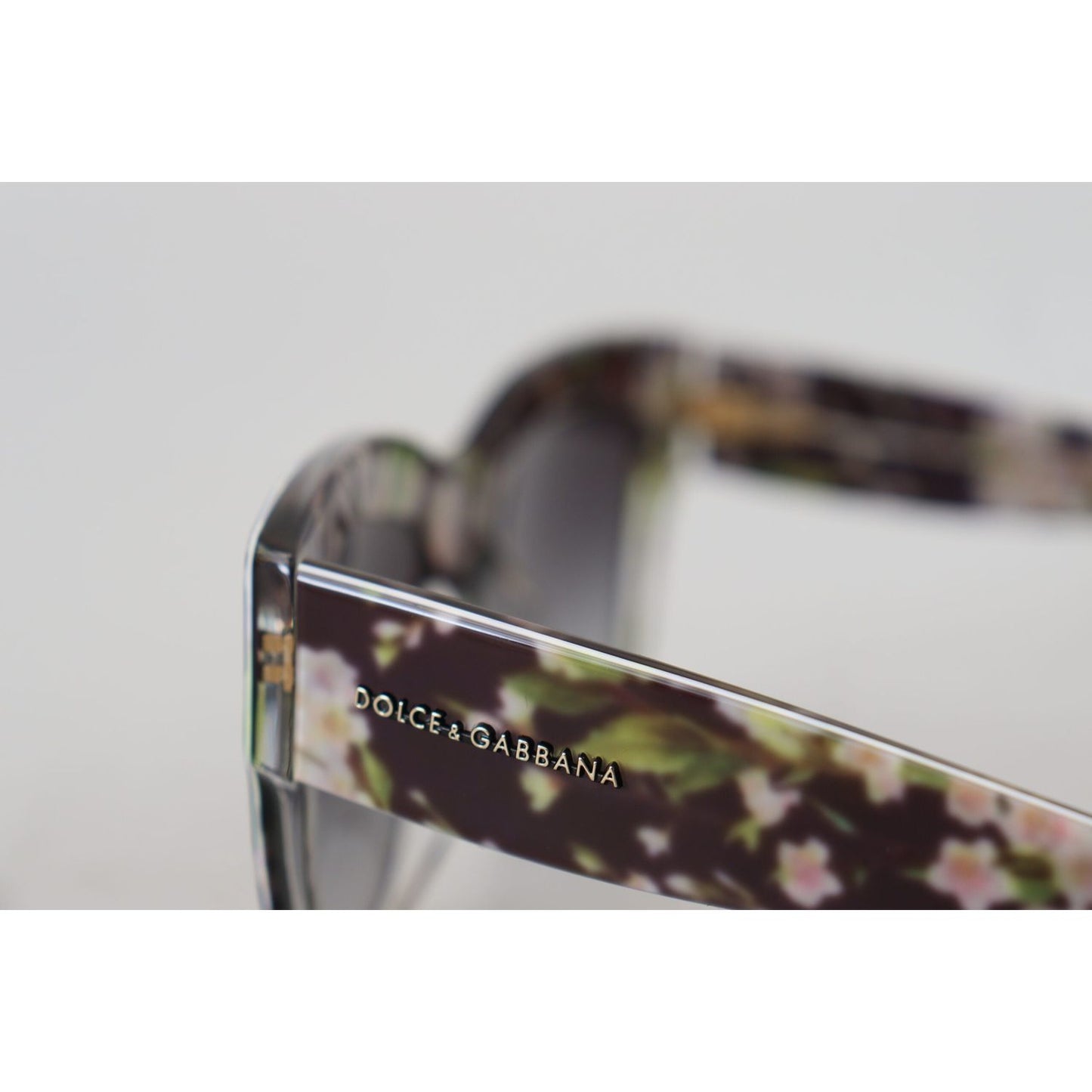 Dolce & Gabbana Elegant Black Multicolor Gradient Sunglasses Dolce & Gabbana Light Gray