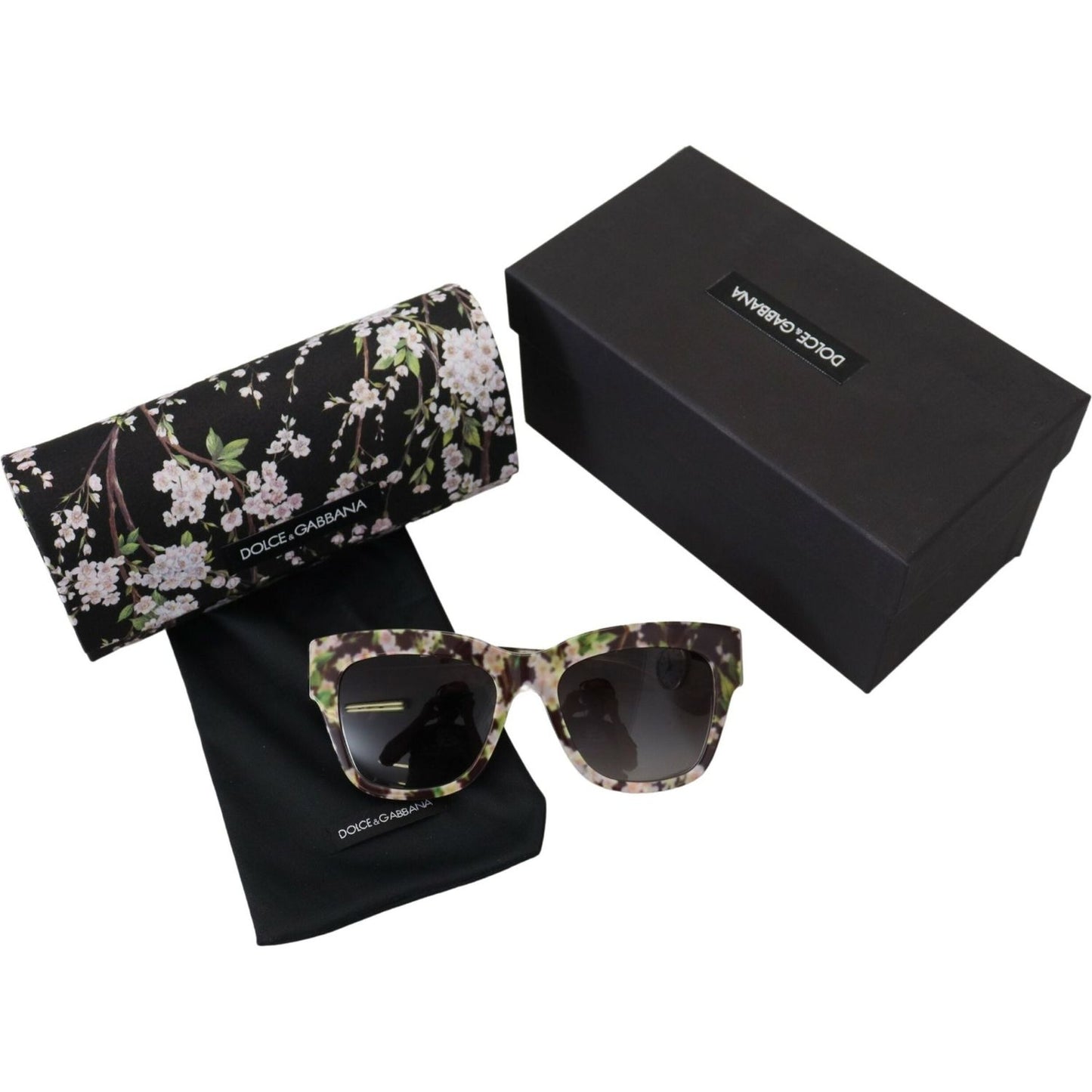 Dolce & Gabbana Elegant Black Multicolor Gradient Sunglasses Dolce & Gabbana Dark Slate Gray