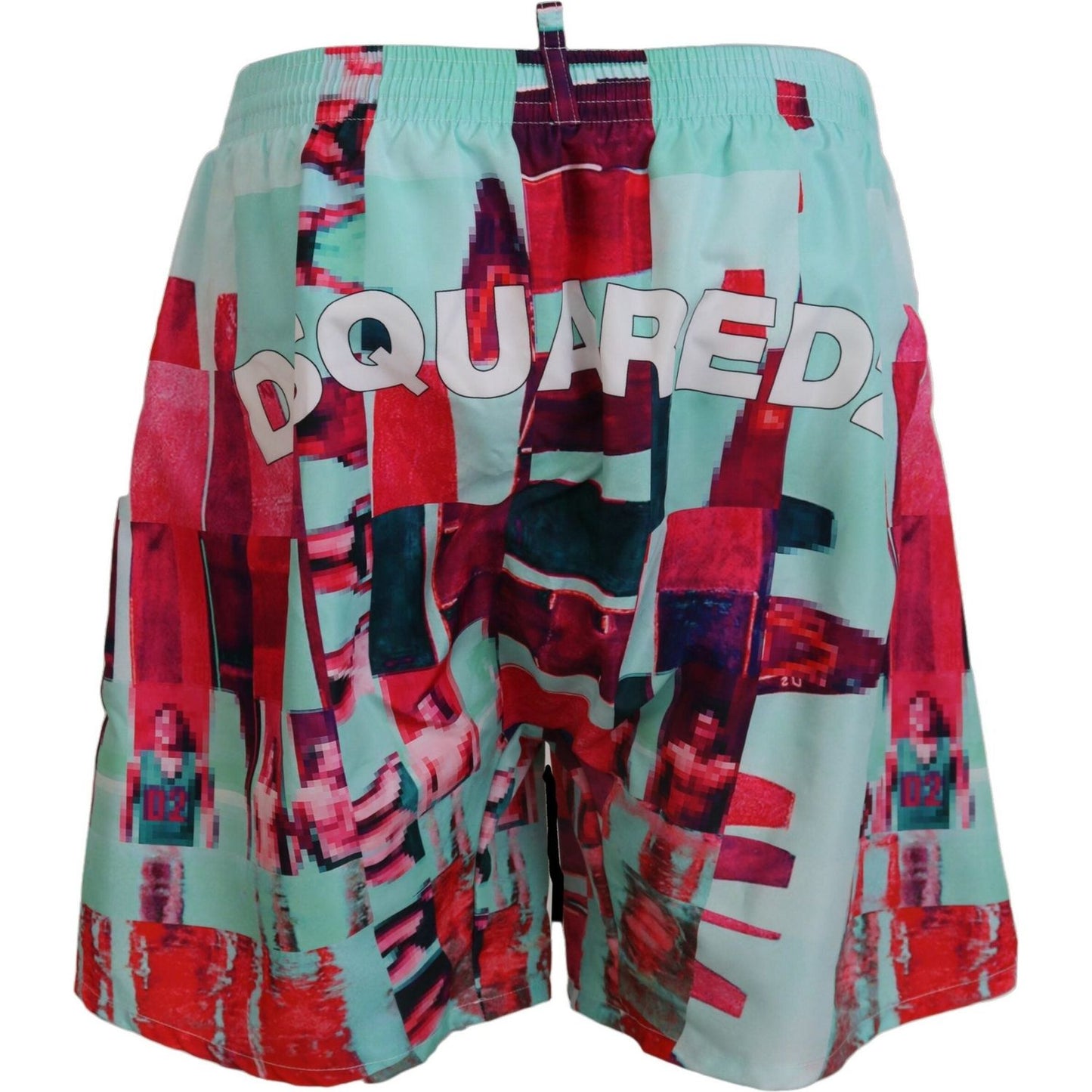 Dsquared² Multicolor Printed Swim Shorts Boxer Dsquared² Light Slate Gray