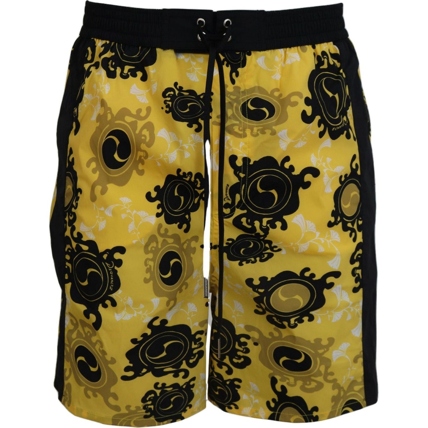 Dsquared² Yellow Block Print Swim Shorts Boxer Dsquared² Sienna
