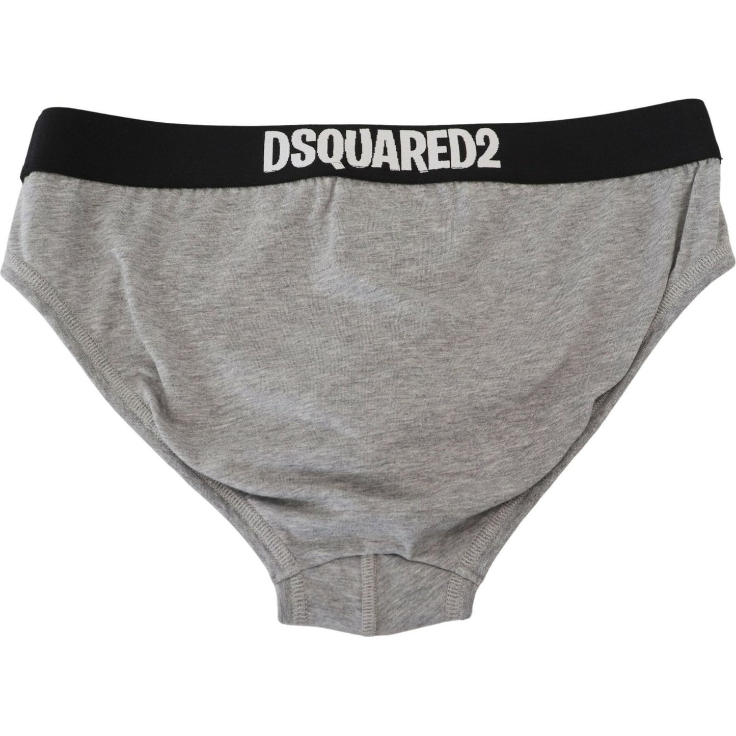Dsquared² Elegant Gray Cotton Stretch Briefs Dsquared² Light Slate Gray