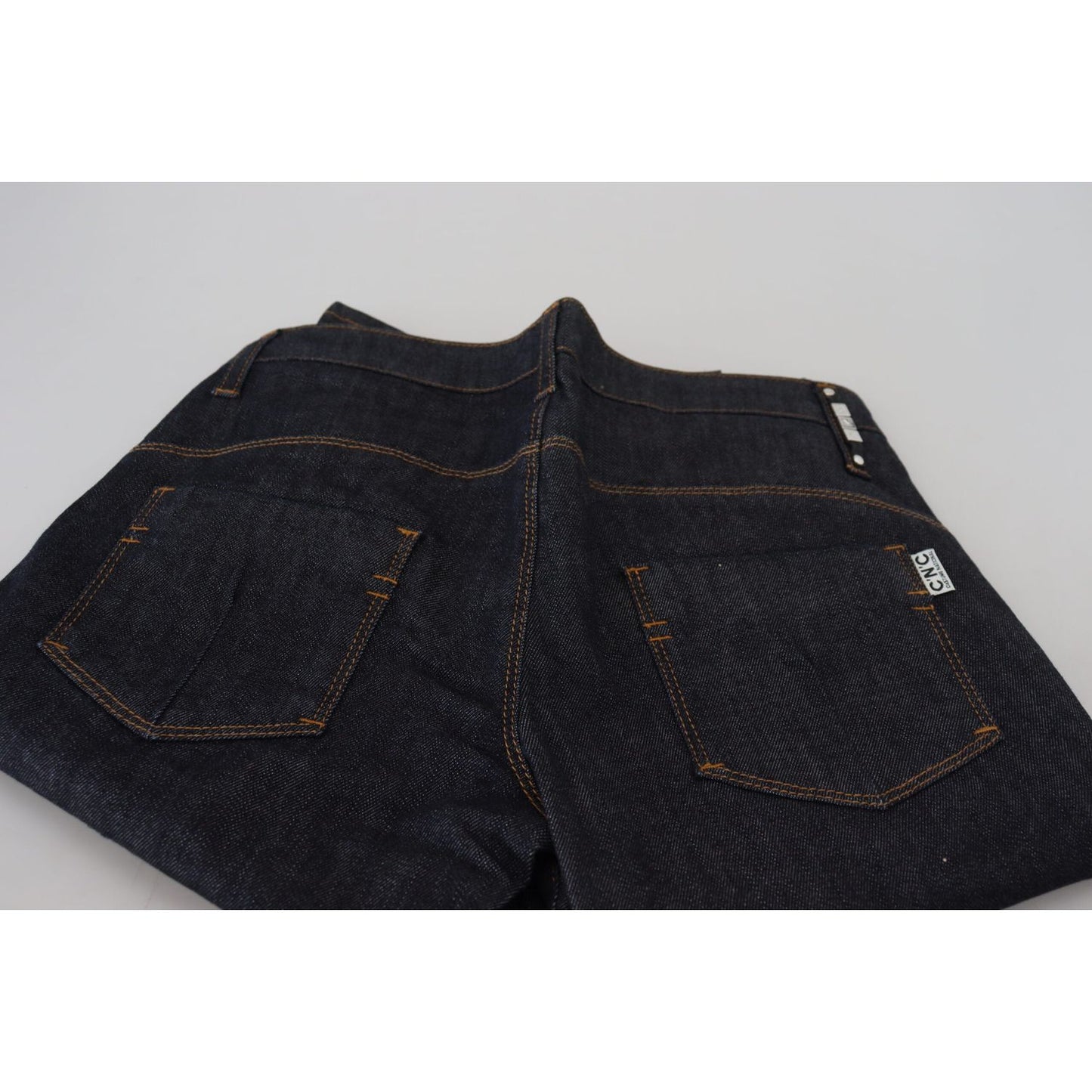 Costume National Chic Low Waist Straight Leg Designer Jeans Costume National Black