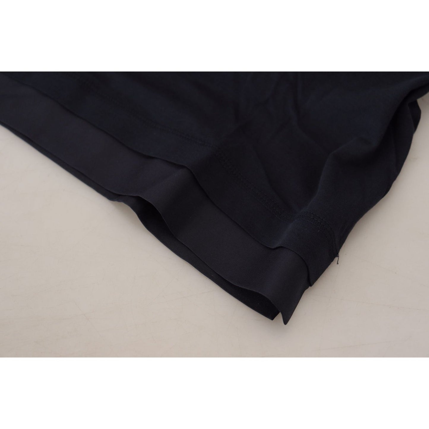 Dolce & Gabbana Elegant Cotton-Silk Blend Blue Pullover Dolce & Gabbana Gray