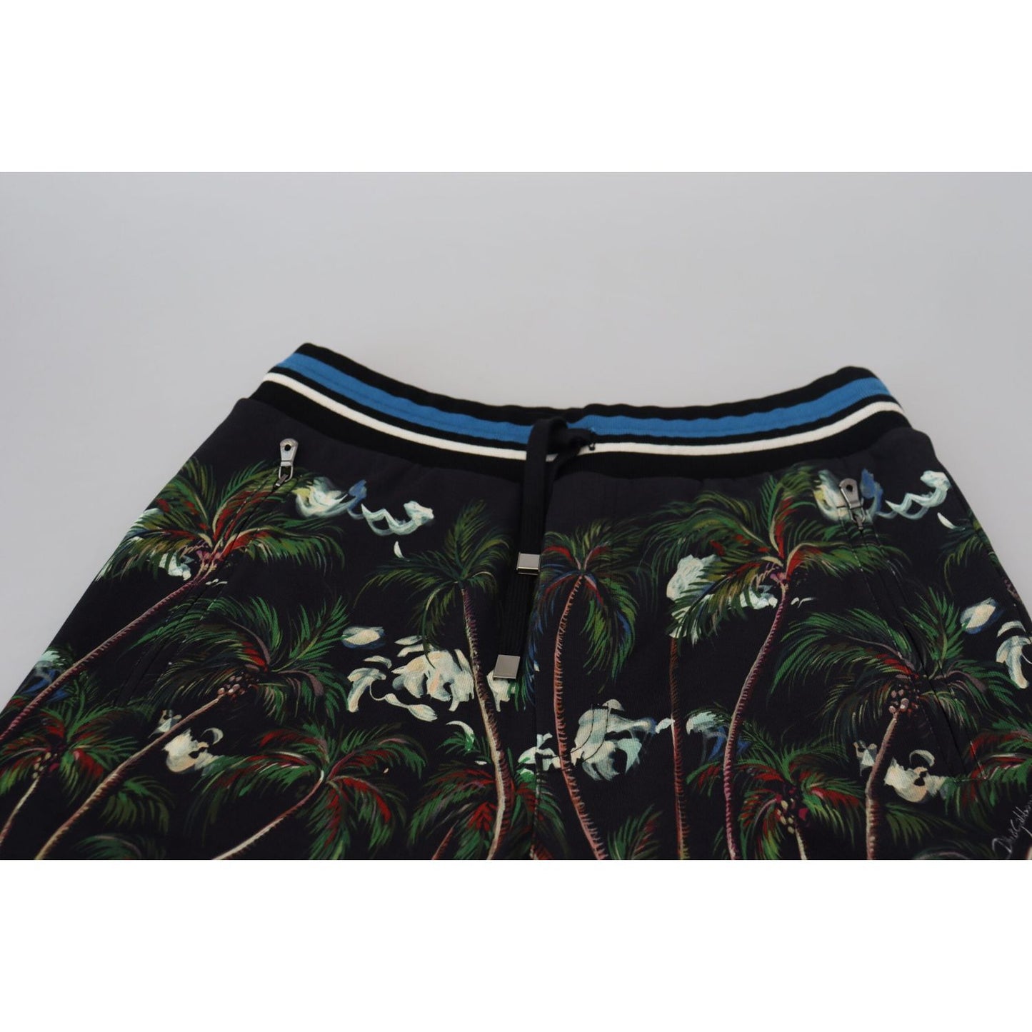 Dolce & Gabbana Volcano Print Casual Knee-Length Shorts Dolce & Gabbana Black