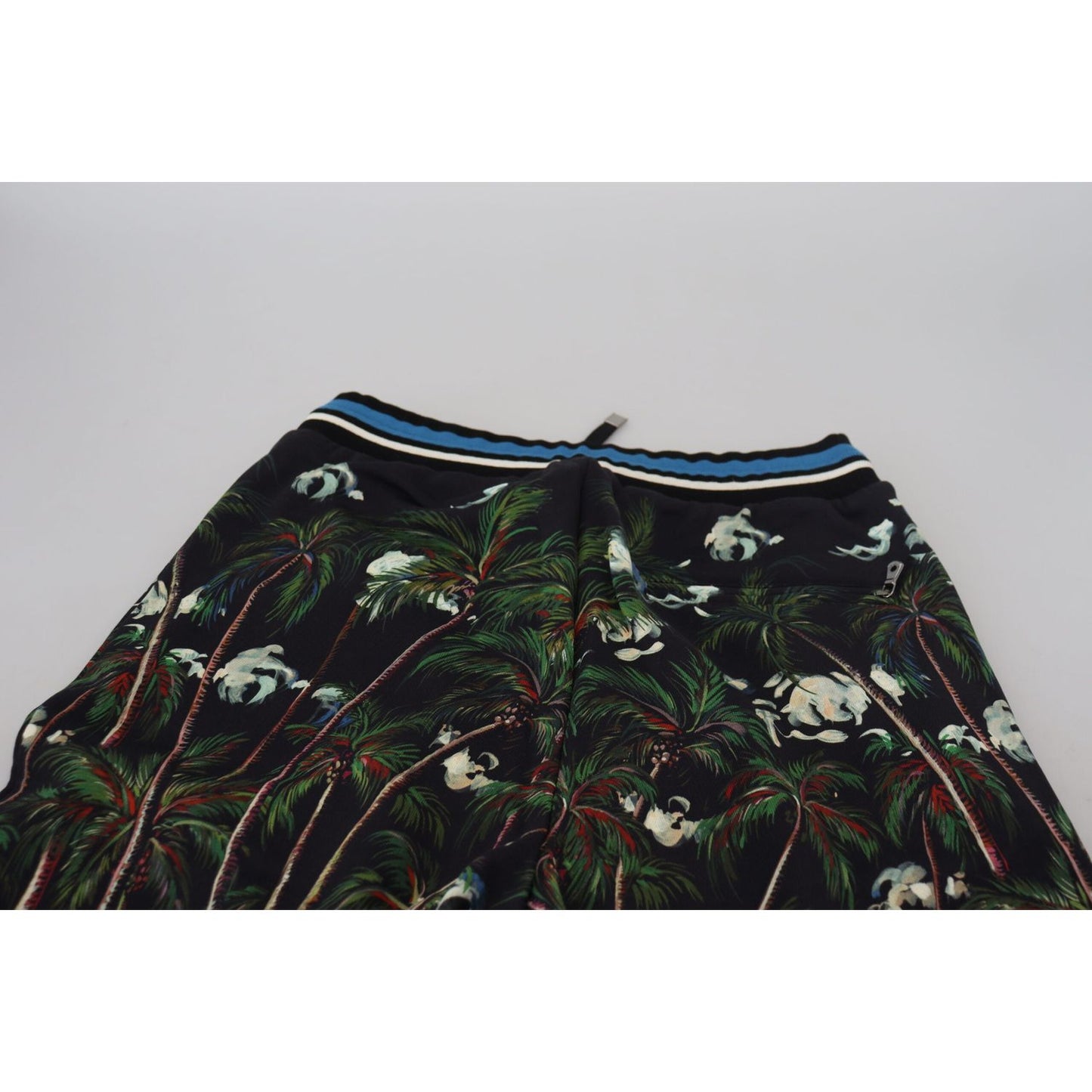 Dolce & Gabbana Volcano Print Casual Knee-Length Shorts Dolce & Gabbana Black