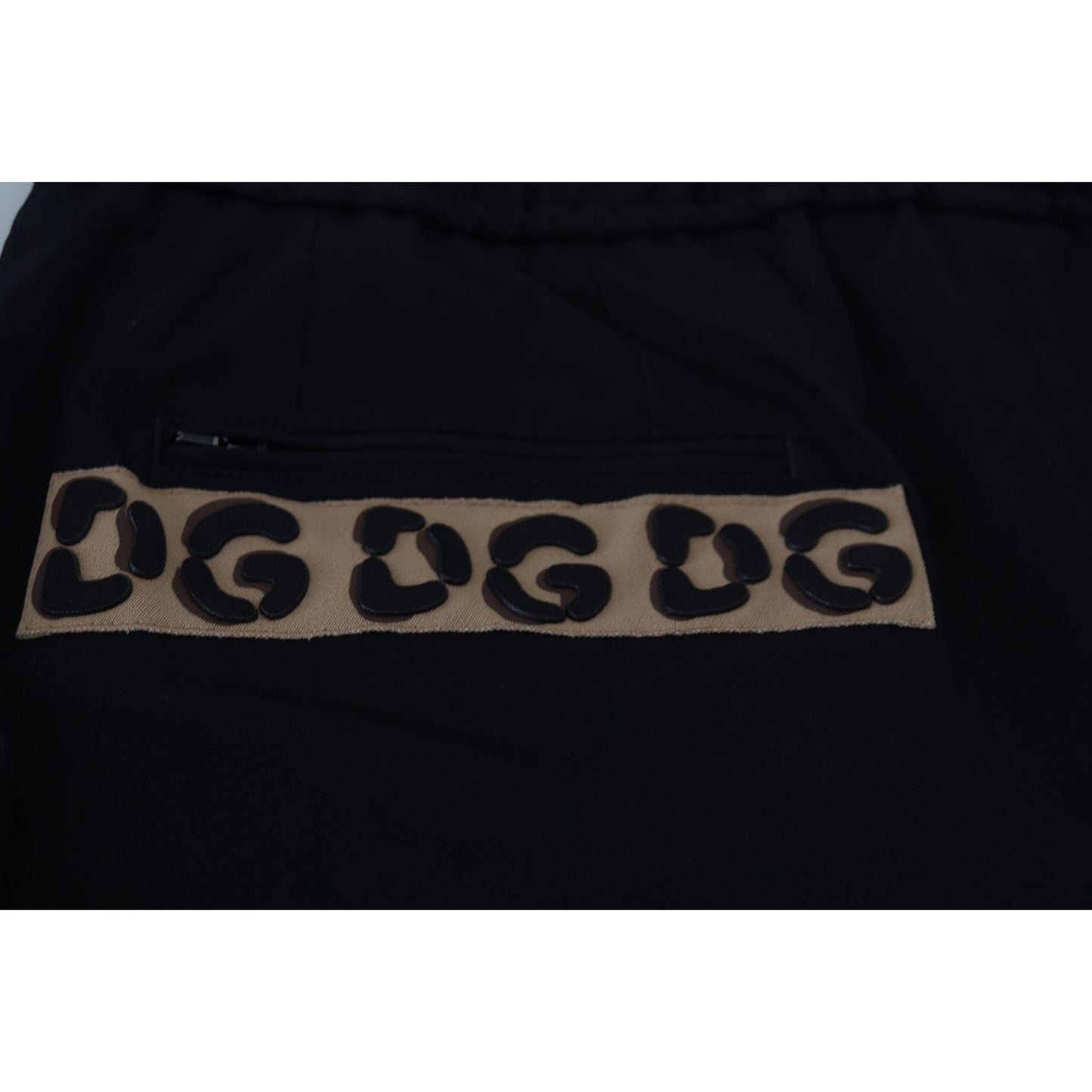 Dolce & Gabbana Elegant Leopard Print Cropped Pants Dolce & Gabbana Black