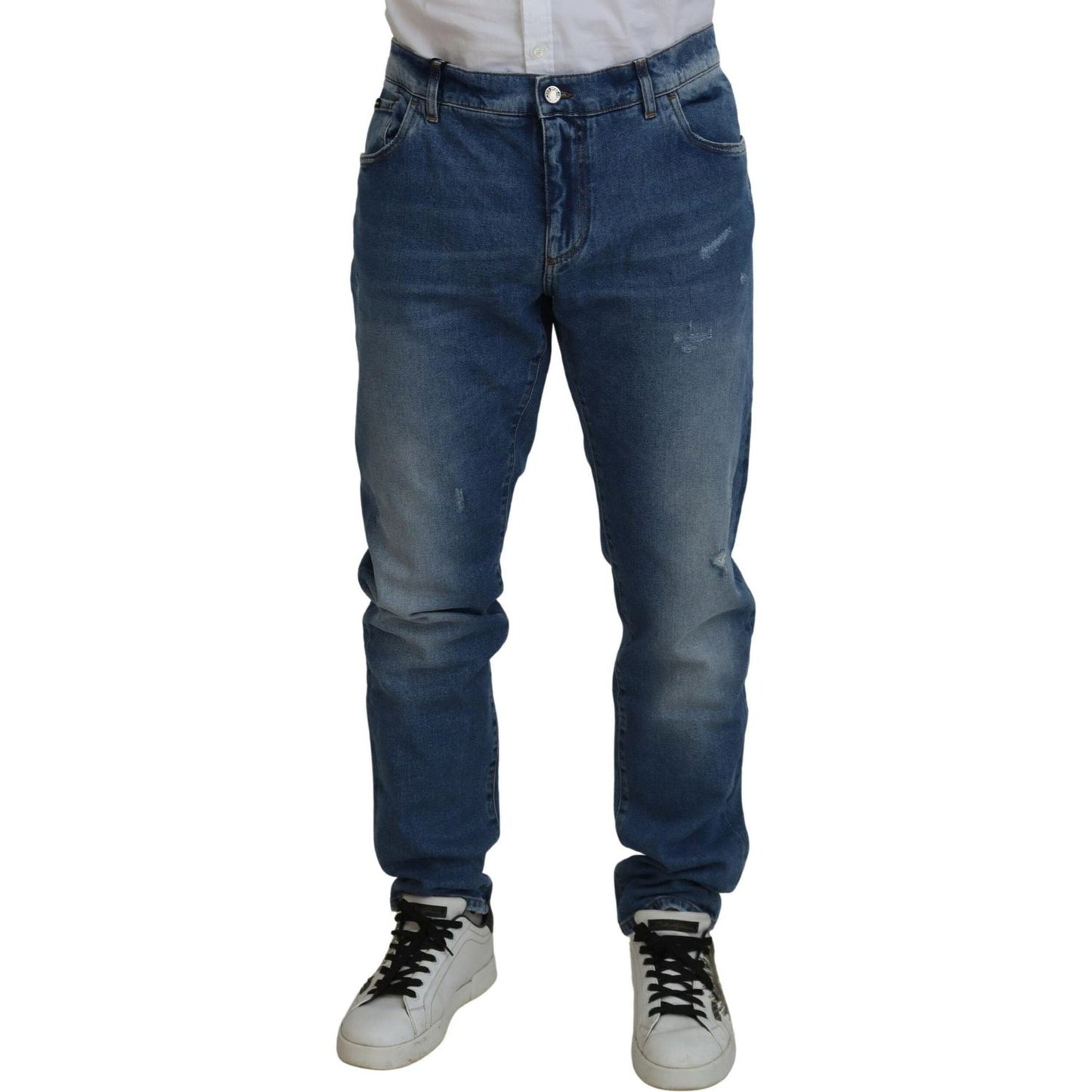 Dolce & Gabbana Exquisite Italian Skinny Denim Jeans Dolce & Gabbana Dark Slate Gray