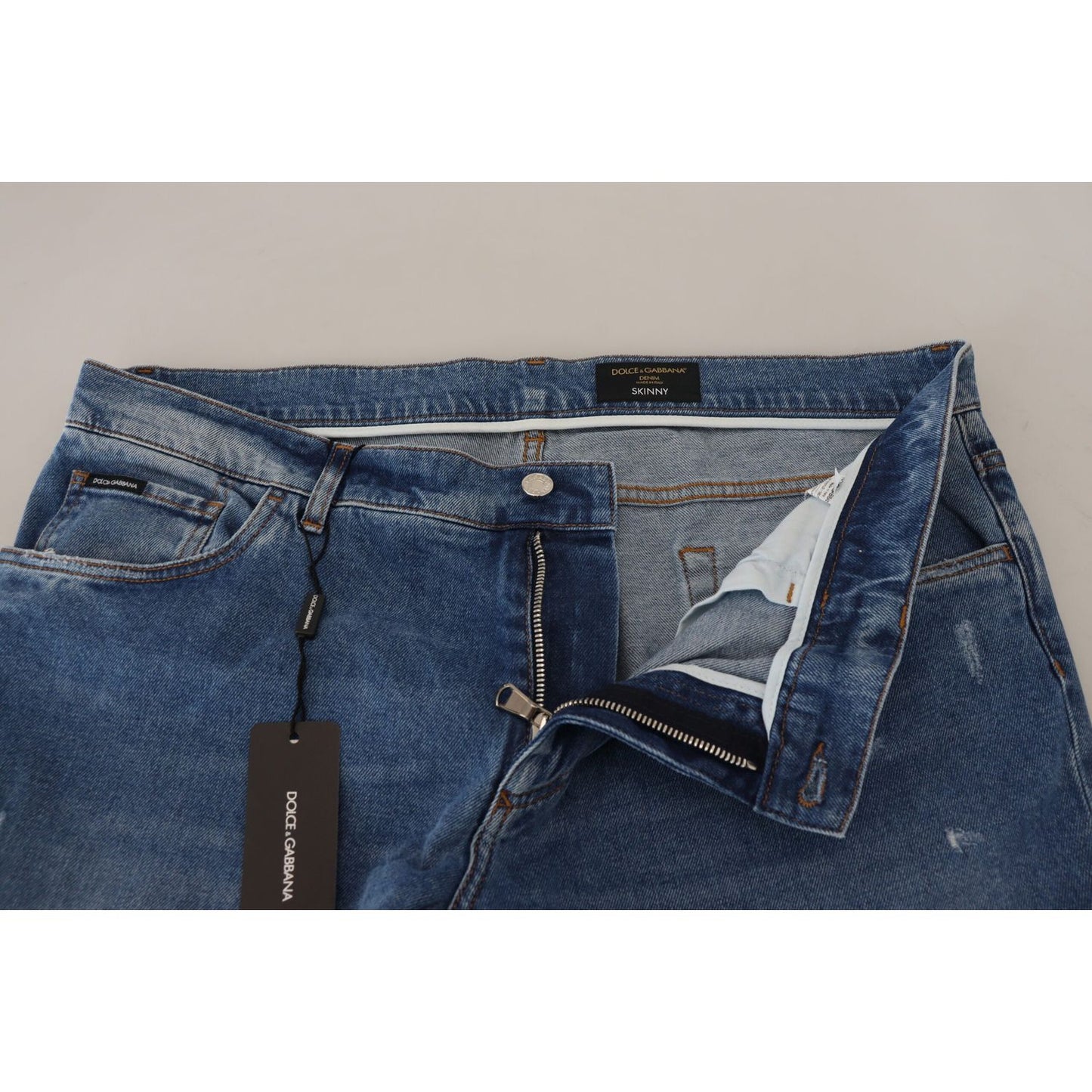 Dolce & Gabbana Exquisite Italian Skinny Denim Jeans Dolce & Gabbana Dark Slate Gray