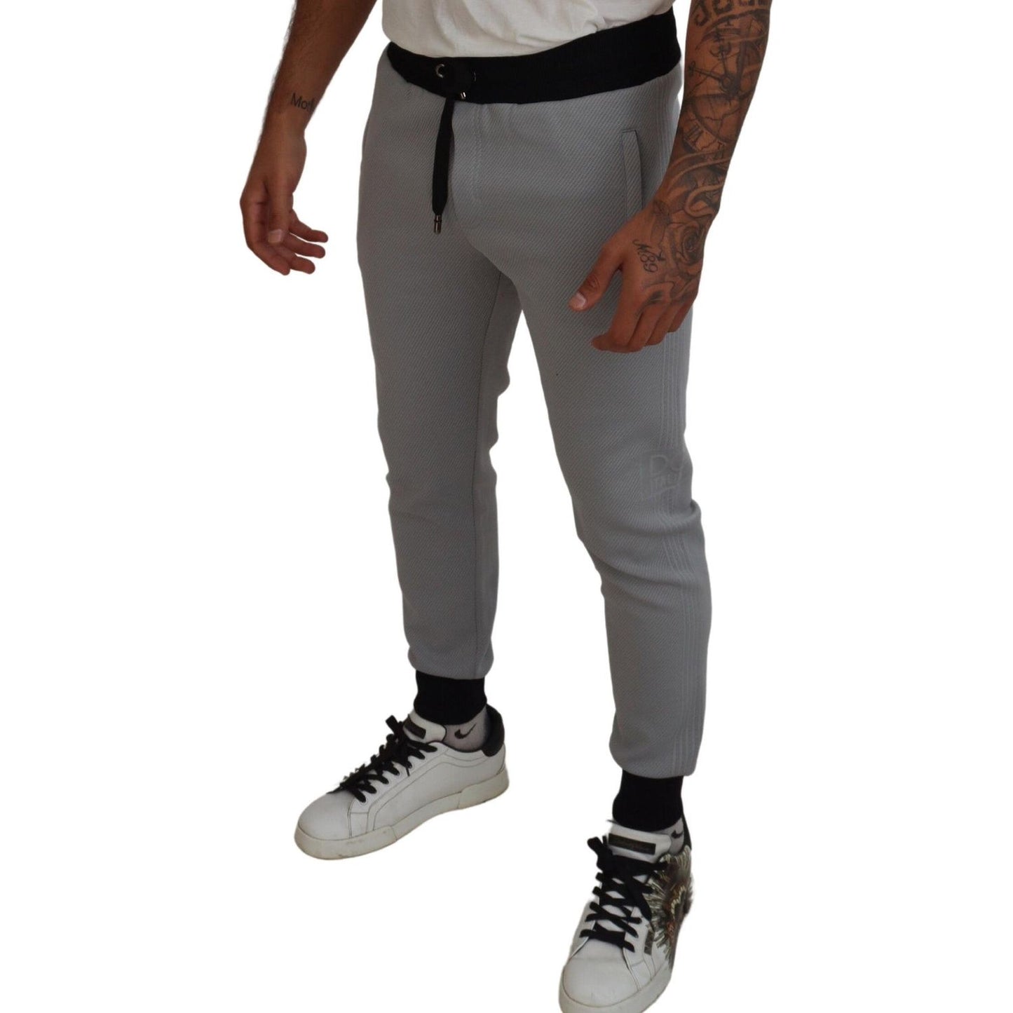 Dolce & Gabbana Elegant Grey Jogger Pants Dolce & Gabbana Dim Gray