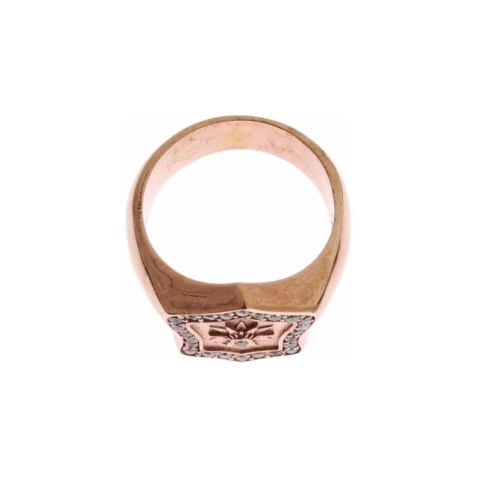 Nialaya Chic Pink Gold Plated Sterling Silver Ring Ring Nialaya Wheat