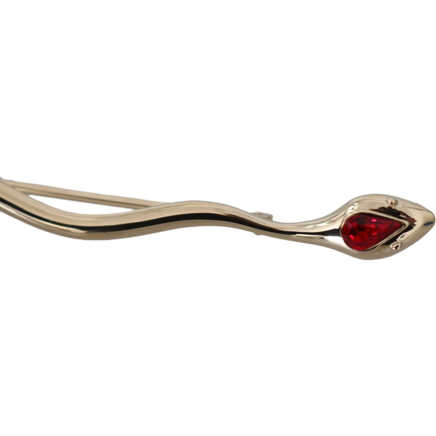 Dolce & Gabbana Elegant Silver Crystal Brooch Pin Brooch Dolce & Gabbana Tan