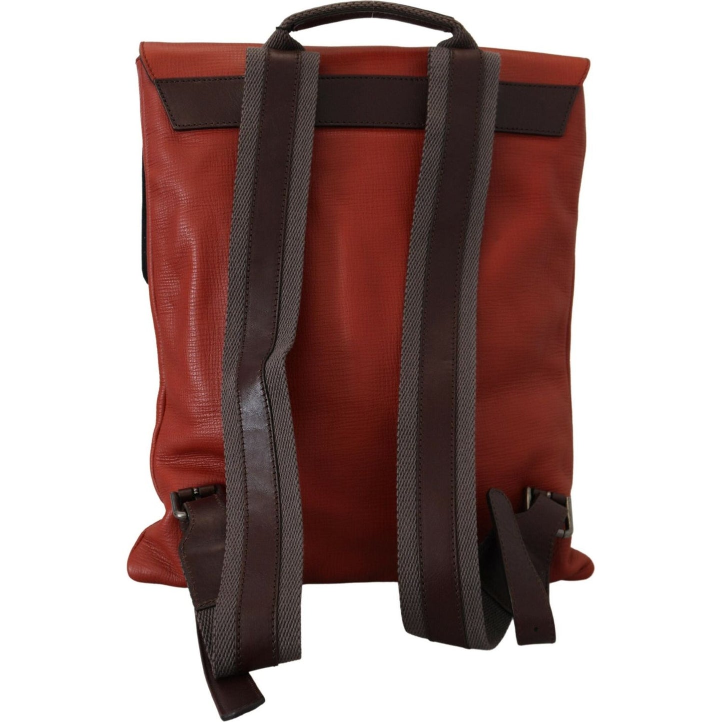 Dolce & Gabbana Elegant Calfskin Leather Backpack in Orange Dolce & Gabbana Dark Slate Gray
