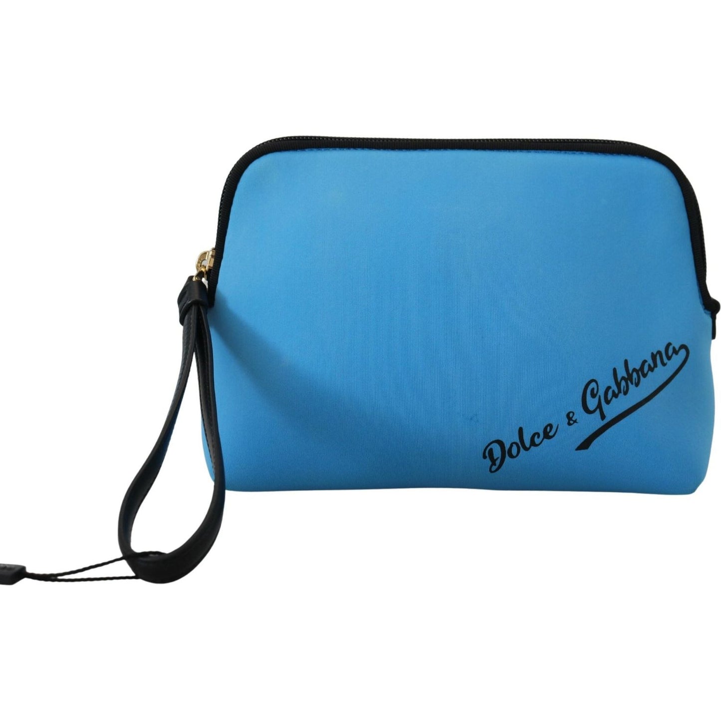 Dolce & Gabbana Elegant Blue Polyamide Pouch Bag Dolce & Gabbana Steel Blue
