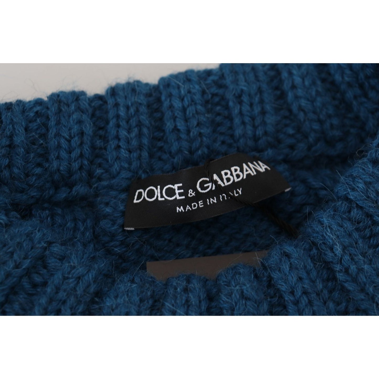 Dolce & Gabbana Elegant Blue Crewneck Sweater Dolce & Gabbana Dark Slate Gray