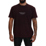 Dolce & Gabbana Elegant Bordeaux Crewneck Tee Dolce & Gabbana Black