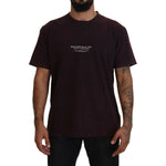 Dolce & Gabbana Elegant Bordeaux Crewneck Tee Dolce & Gabbana Black