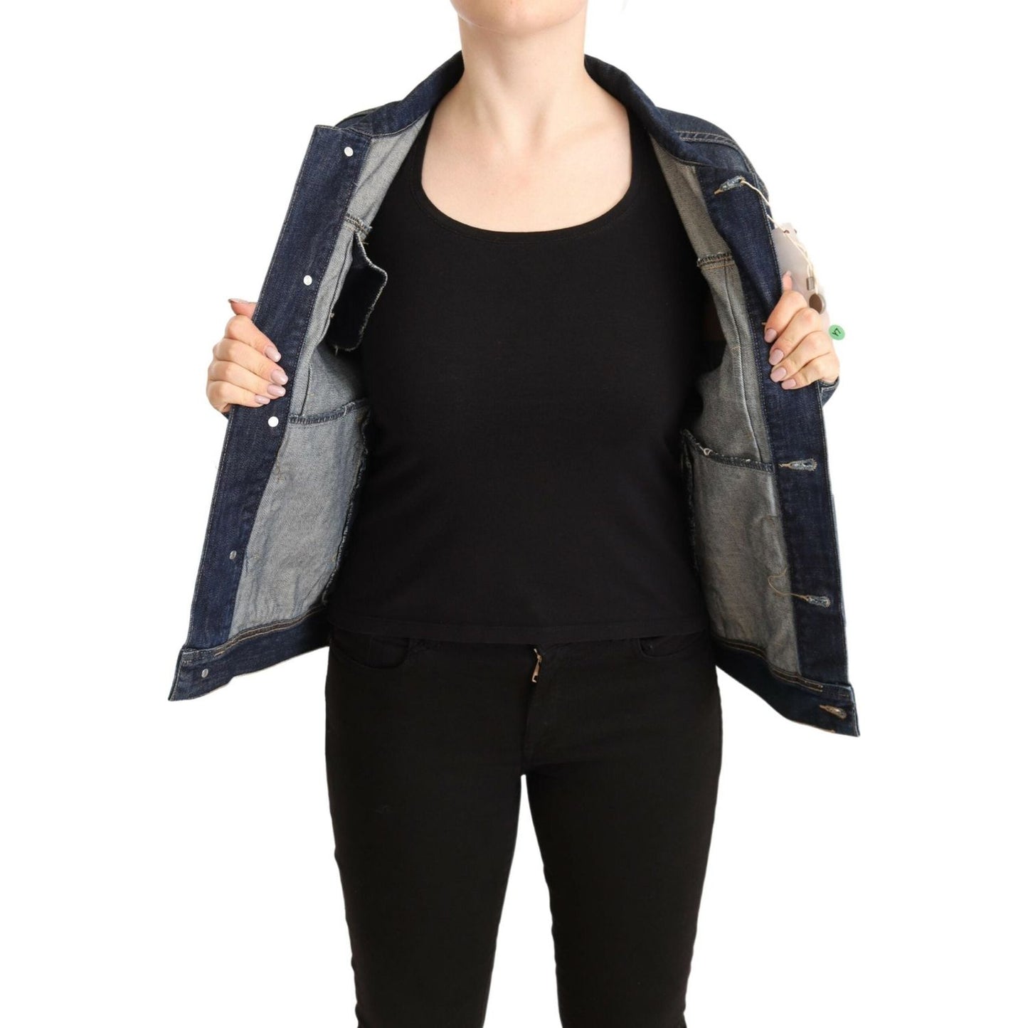 Master Coat Chic Dark Blue Denim Jacket Master Coat Black
