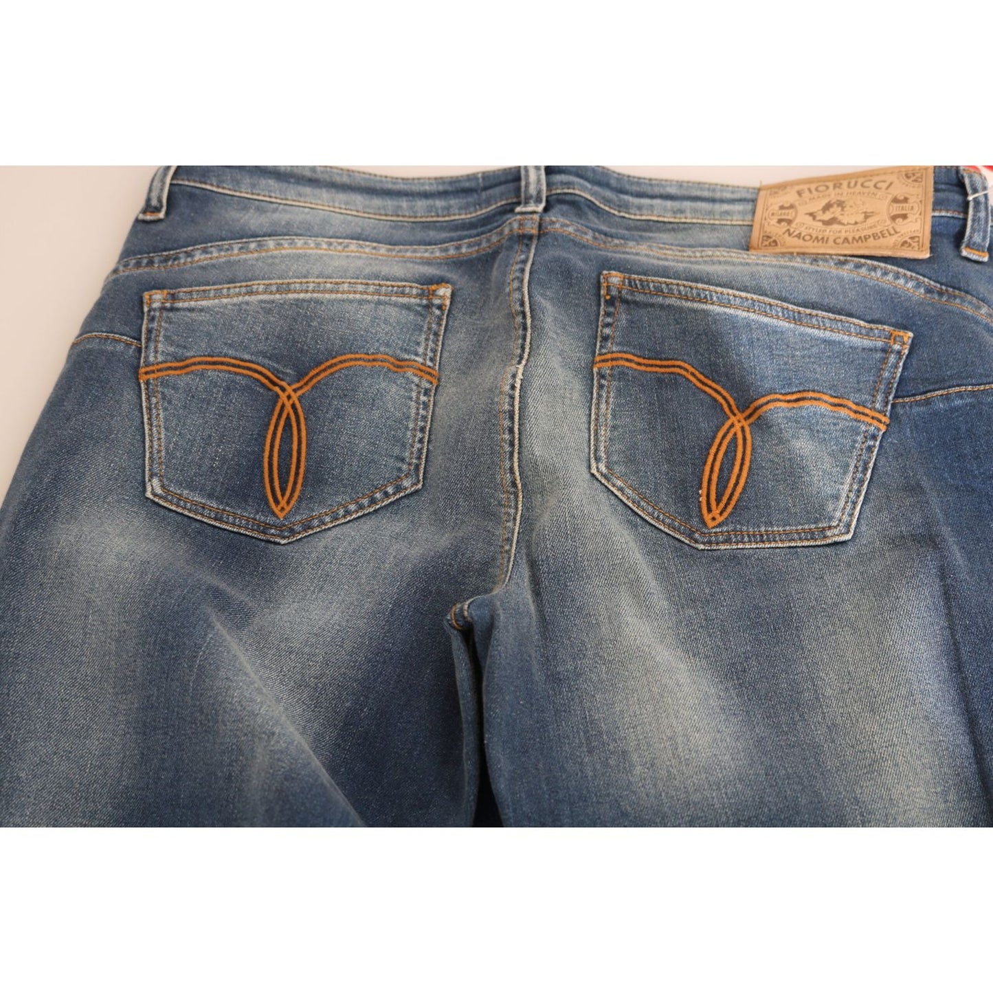 Fiorucci Svelte Mid Waist Slim Jeans in Vintage Blue Fiorucci Dim Gray