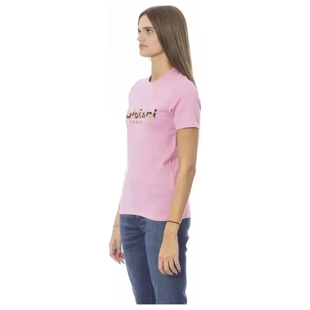 Baldinini Trend Multicolor Cotton Women T-Shirt Baldinini Trend Thistle