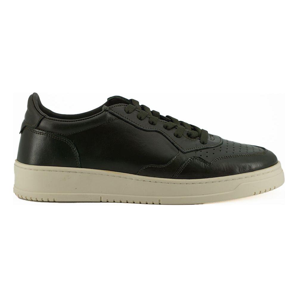 Saxone of Scotland Sleek Dark Brown Leather Sneakers Saxone of Scotland Dark Slate Gray
