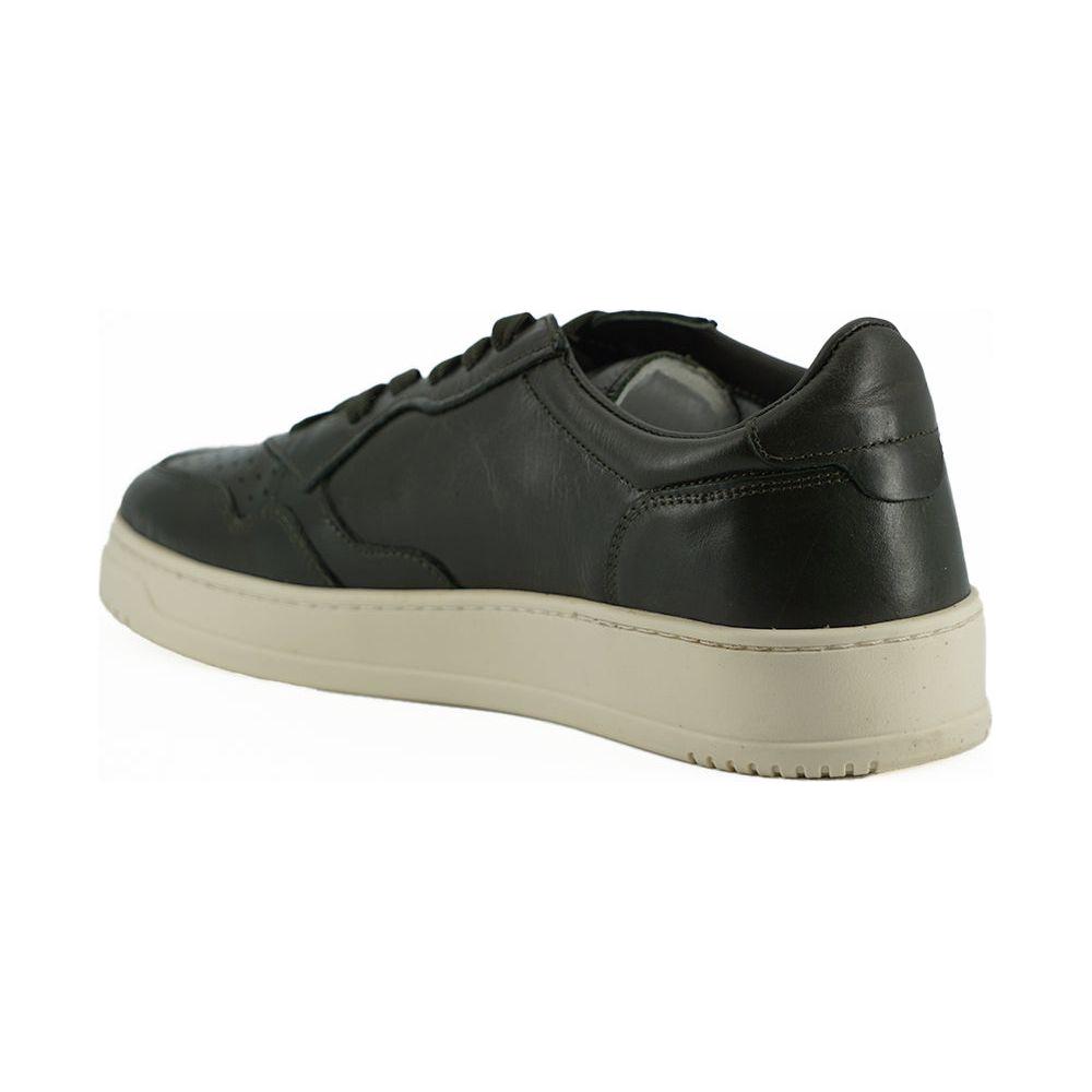 Saxone of Scotland Sleek Dark Brown Leather Sneakers Saxone of Scotland Dark Slate Gray
