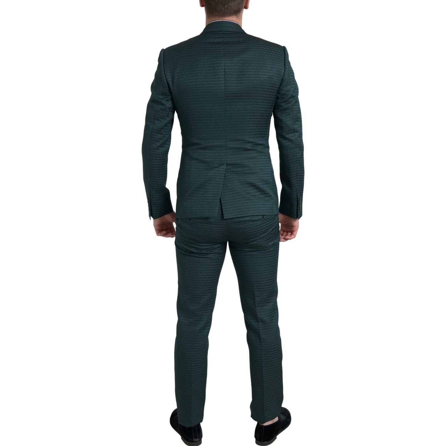 Dolce & Gabbana Emerald Elegance Slim Fit 3-Piece Suit Dolce & Gabbana Dark Slate Gray