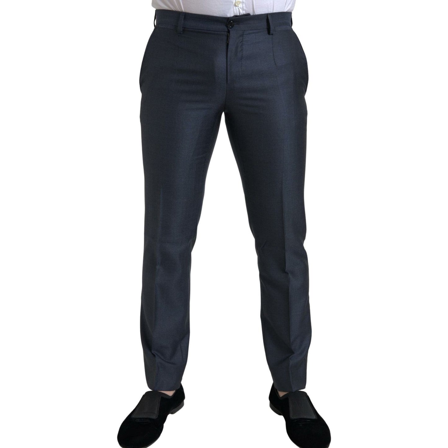 Dolce & Gabbana Elegant Blue Silk Blend Martini Suit Dolce & Gabbana Dark Slate Gray