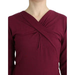 Cavalli Purple knitted wool sweater SIG11849-2