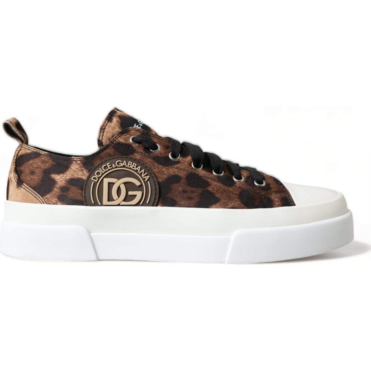 Dolce & Gabbana Elegant Leopard Print Casual Sneakers Dolce & Gabbana Dark Slate Gray