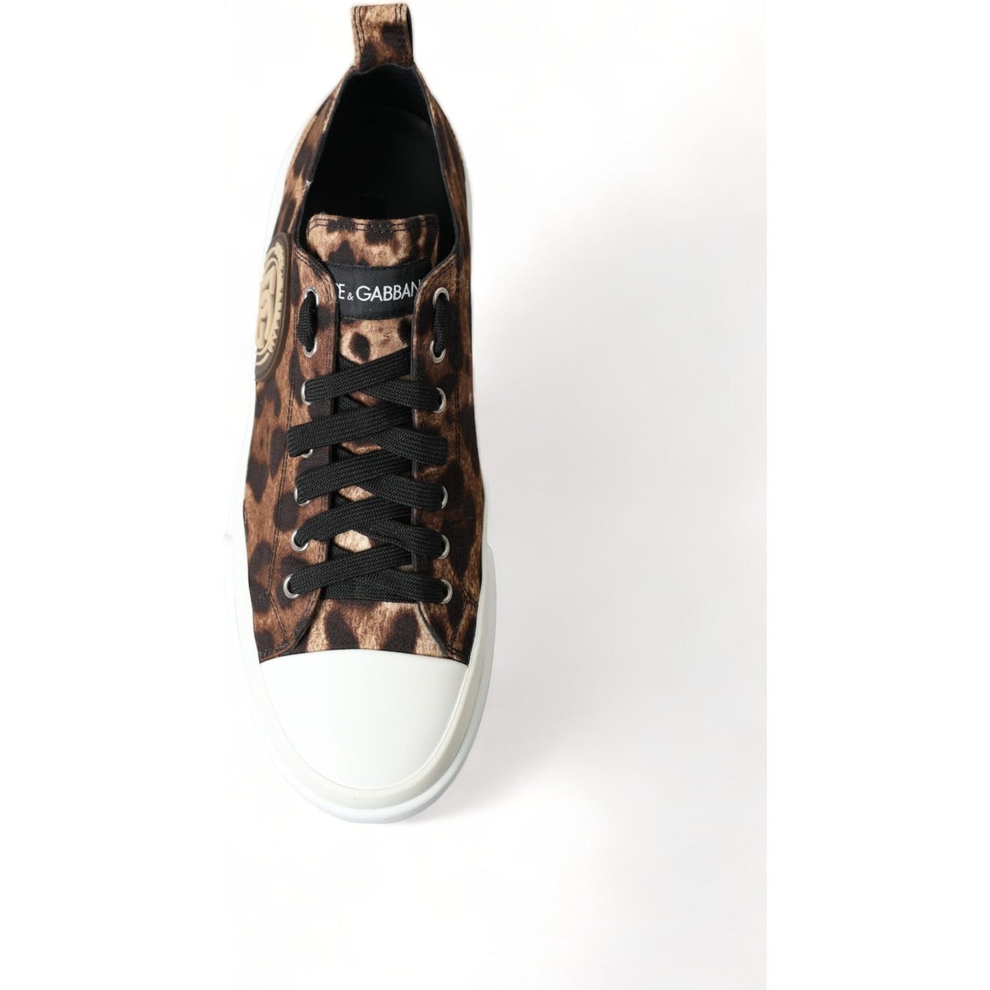 Dolce & Gabbana Elegant Leopard Print Casual Sneakers Dolce & Gabbana Dark Slate Gray