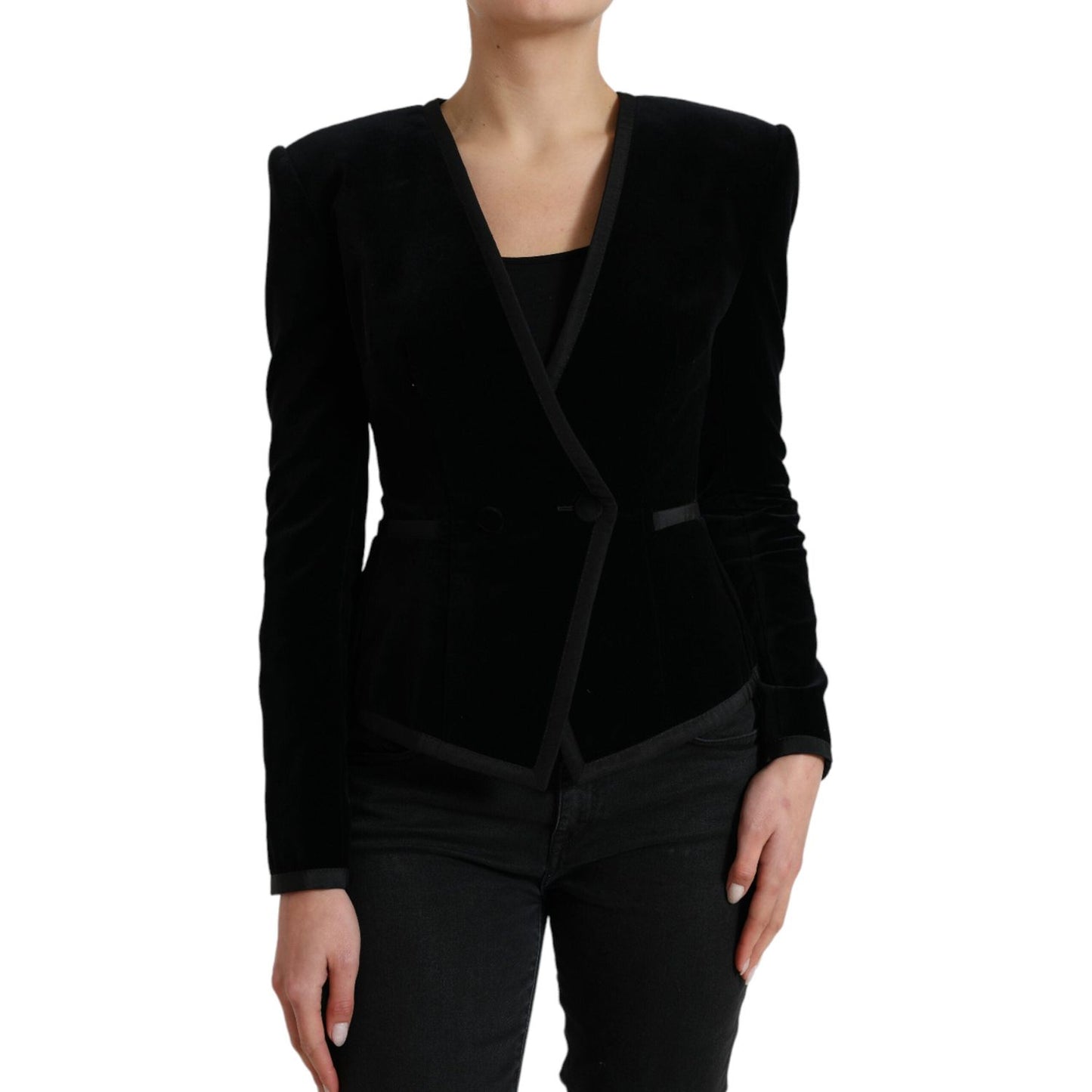 Dolce & Gabbana Elegant Double Breasted Cotton-Silk Blazer Dolce & Gabbana Rosy Brown